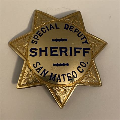 Collectors-Badges Auctions - Gold Filled San Mateo County Sheriff ...