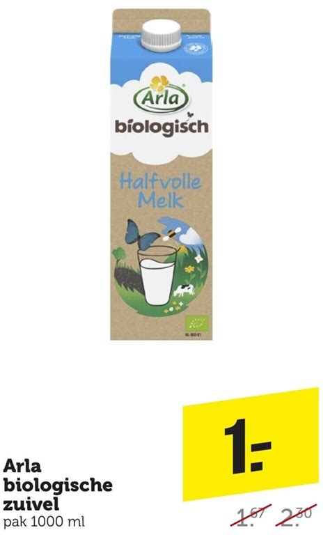 Arla Biologische Zuivel Pak 1000 Ml Aanbieding Bij Coop