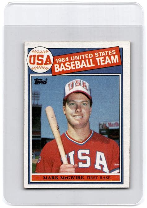 Topps Mark Mcgwire Usa Olympic Rc Sp Rookie Card Ebay