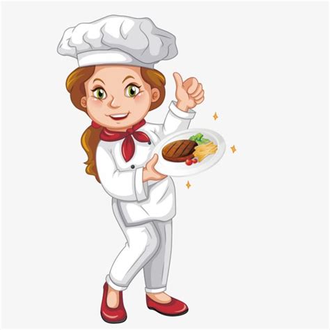 Woman Chef Vector Png