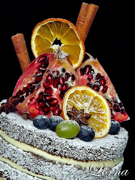 Winter Naked Cake Cake By Lorna Cakesdecor