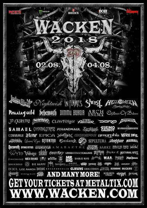 Wacken Open Air 2018 Todas las Confirmaciones Navideñas TravelMetal