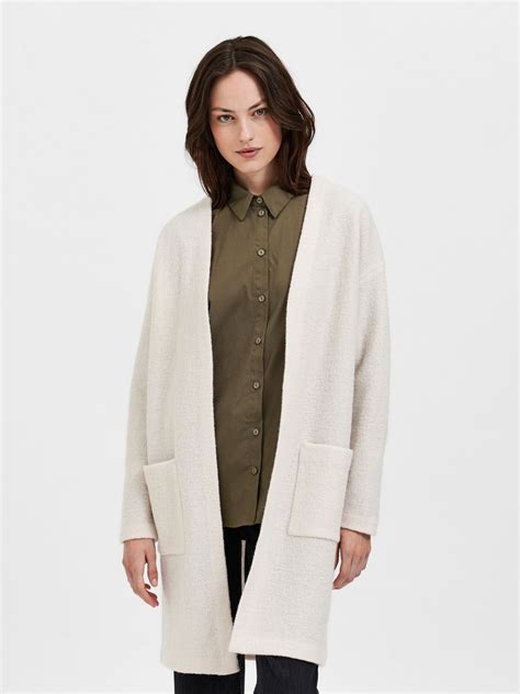 Slf Darla Ls Knit Cardigan Birch Oak