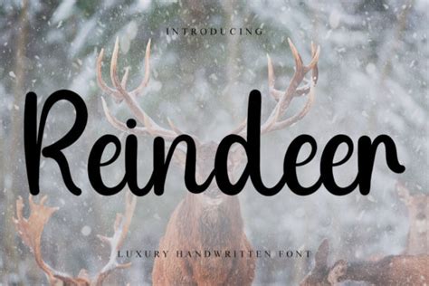 Reindeer Font By Inermedia Studio · Creative Fabrica