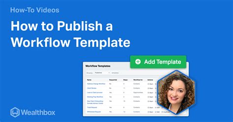 How To Publish A Workflow Template Wealthbox Crm