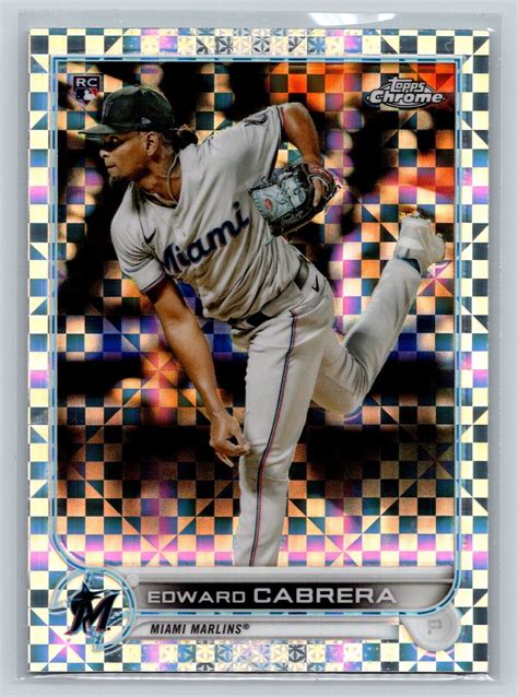 Topps Chrome Edward Cabrera Xfractor Refractor Rookie Rc Ebay