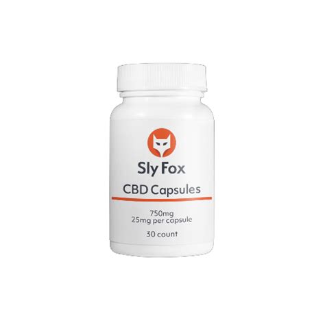 Full Spectrum Cbd Capsules 25mg Per Capsule Sly Fox Cbd