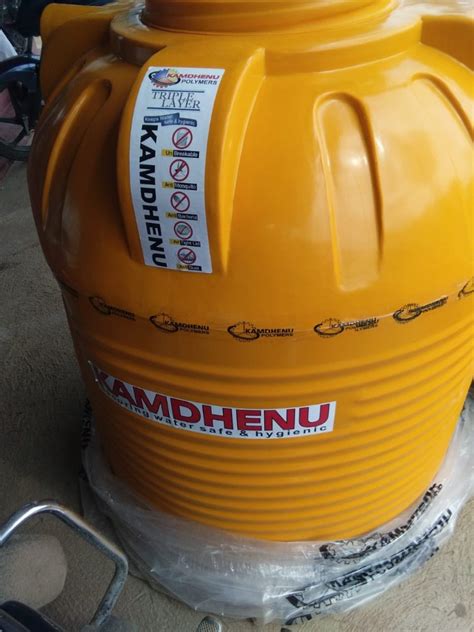 Kamdhenu Water Tank Triple Layer Yellow 2000 Liter At Rs 5 8 Litre