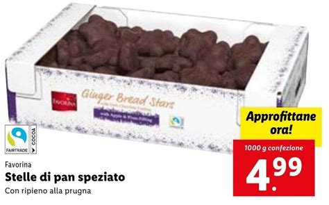 Offerta Favorina Stelle Di Pan Speziato 1000 G Confezione Nel Volantino