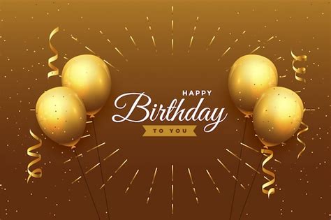 Gold Birthday Background Wallpaper