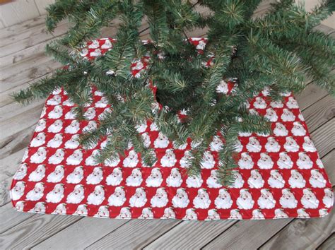 Santa Christmas Tree Skirt Christmas Decor Quilted Tree - Etsy