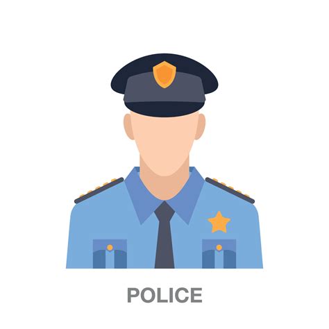 police  transparent background  vector art  vecteezy