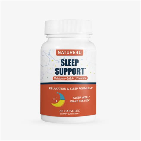 Sleep Support Anxiety & Insomnia Relief 60 Capsules | Dietary Supplements