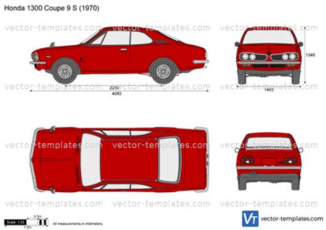 Templates - Cars - Honda - Honda 1300 Coupe 9 S