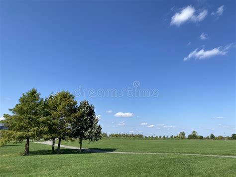 Beautiful View Of A Park With Trees West Lafayette Indiana Stock Image Image Of Blue Grass