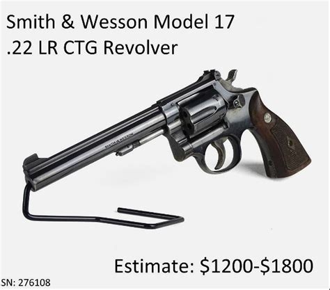 Smith And Wesson Model 17 22 Lr Revolver