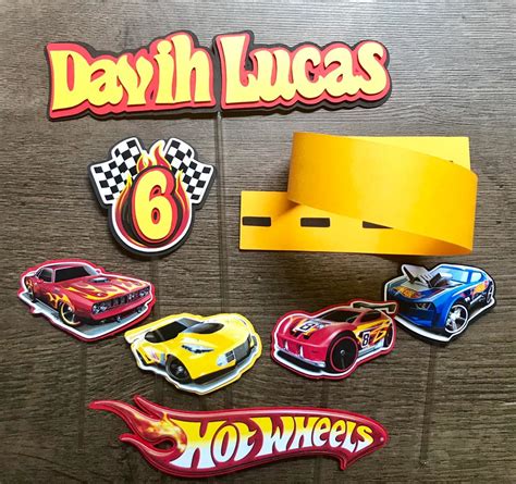 Arquivo De Corte Topo De Bolo Hot Wheels Brindes Elo