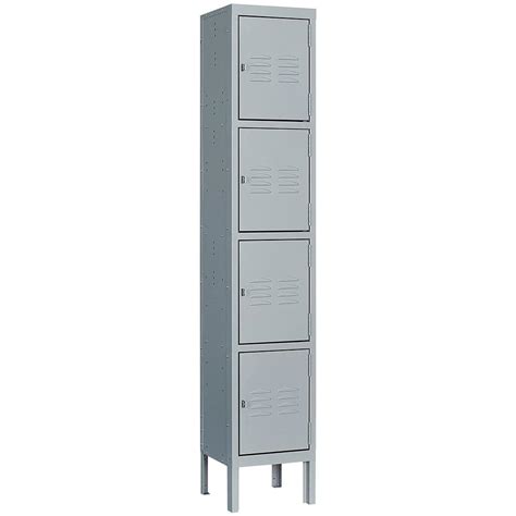 Reviews For Yizosh 4 Door 4 Shelf Gray Storage Lockers With Lock Door