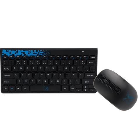 Kit Teclado E Mouse Maxprint Wireless 2 4 GHz Freestyle Series Preto E