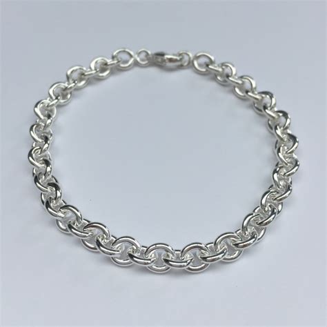 Bracelet Maille For At Ronde En Argent Massif Acheter Douai