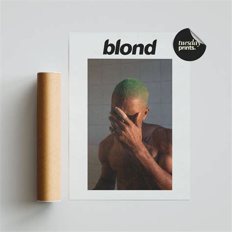 Frank Ocean Blonde Album Cover Poster Blond Custom Poster Home