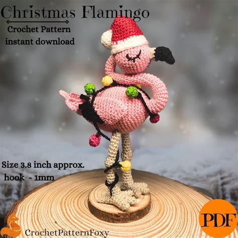 Christmas Flamingo Etsy