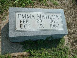 Emma Matilda Abrahamson M Morial Find A Grave