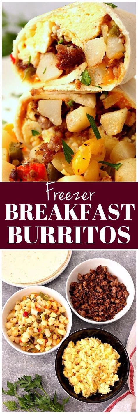 Freezer Breakfast Burritos Recipe Easy Meal Prep Breakfast Idea