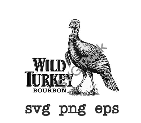 Wild Turkey bourbon svg png eps | Etsy