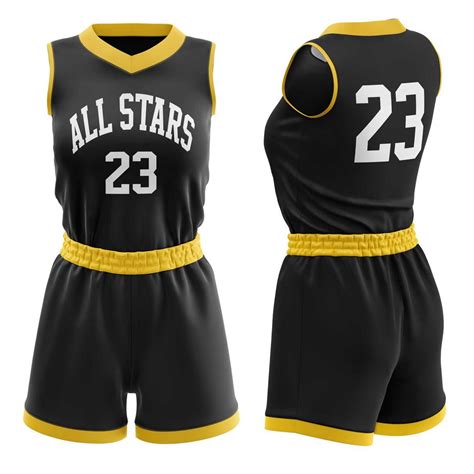 Basketball Girls Uniforms. MOQ 10 Kits. Black. - Walmart.com