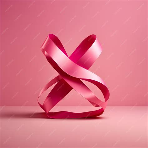 Premium AI Image | A Minimalist Breast Cancer Awareness Pink Ribbon ...