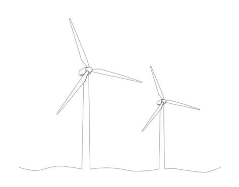 830 Wind Turbine Sketch Stock Illustrations Royalty Free Vector