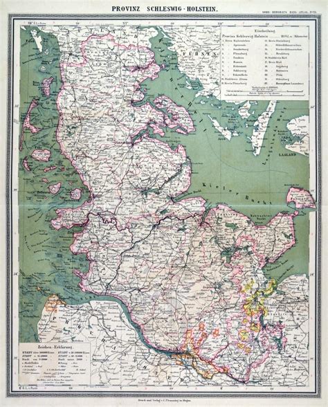 Schleswig Holstein Karte Zvab