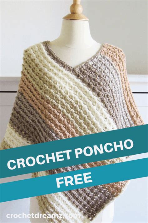 Pattern For Crochet Poncho Textured Crochet Dreamz Crochet Poncho