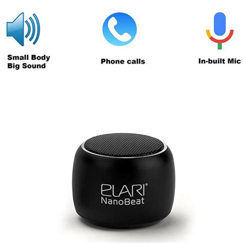 Elari Nanobeat Bluetooth Speaker Black | Techinn