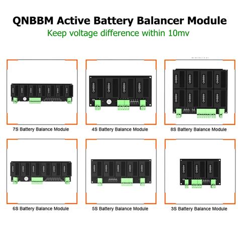 Qnbbm Galiseur De Batterie Snapvefepo Quilibreur Actif Bms Pour V