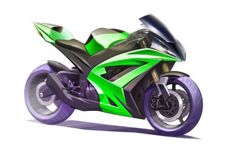 Kawasaki Ninja Zx 6r Concept Sketch By Jamie Seymour 2010 Kawasaki