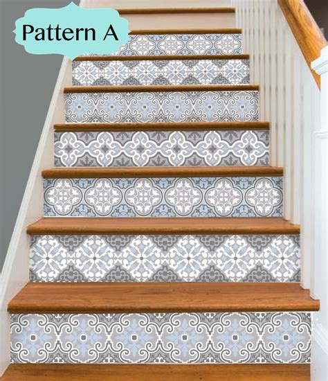 Steps Stair Riser Vinyl Strips Removable Sticker Peel Etsy