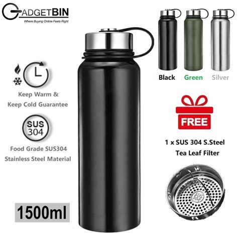 304 Stainless Steel Vacuum Thermal Flask Keep Hot 15 Hours With Tea Leaf Filter SUS304 Thermos