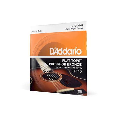 Струни для акустичної гітари D ADDARIO EFT15 Flat Tops Phosphor Bronze