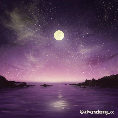 Purple Night Sky by universebunny on DeviantArt