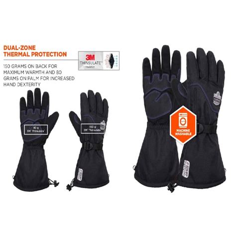 Ergodyne ProFlex 825WP Thermal Waterproof Winter Work Gloves The