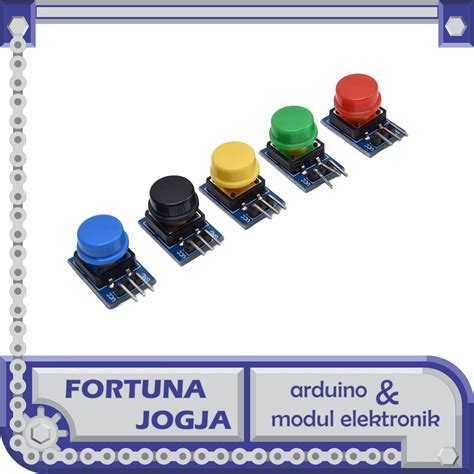 Jual Modul Saklar Tekan 3 Pin Momentary Tactile Switch Push Button 12mm