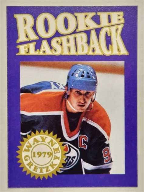 RARE CARTE De Hockey Wayne Gretzky 1979 ROOKIE FLASHBACK Oddball