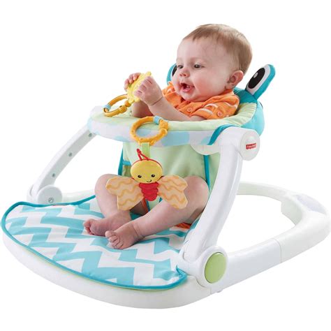 Deluxe Baby Floor Seat Activity Center Portable Chair Pad Frog Fisher