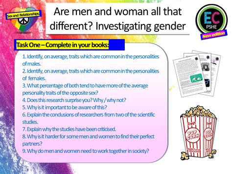 Gender Equality And The Gender Debate Pshe Lesson Ec Publishing