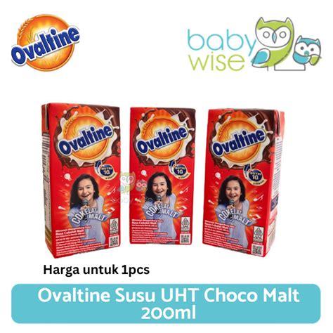 Jual Ovaltine Susu UHT Choco Malt 200ml Susu UHT Shopee Indonesia