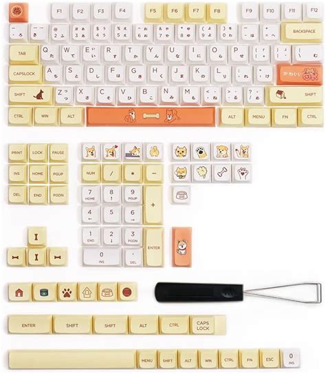 Amazon XDK Custom Cute Keycaps Shiba Inu Theme 139 Keys PBT XDA