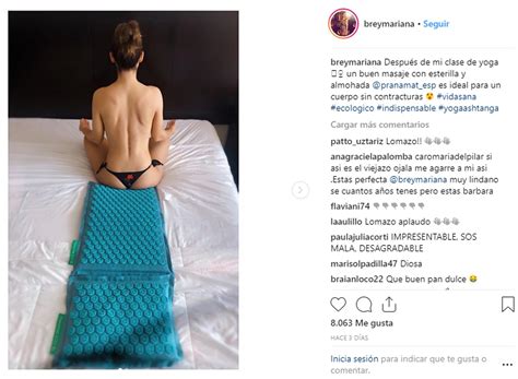 Mariana Brey Revolucion Las Redes Con Dos Fotos Hot Haciendo Yoga Infobae