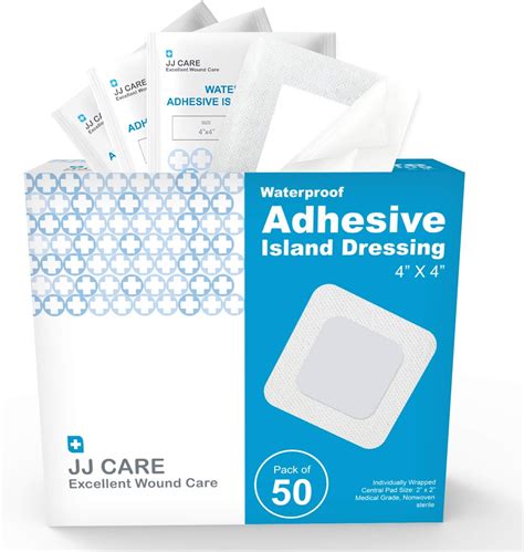 Amazon Jj Care Pack Of Waterproof Adhesive Island Dressing